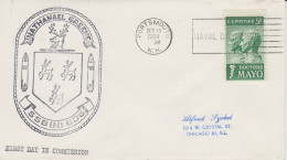 USA USS Nathanael Greene 1st Day In Commision Ca Portsmouth DEC 19 1964 (62505I) - Polar Ships & Icebreakers