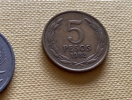Münze Münzen Umlaufmünze Chile 5 Pesos 1982 - Cile