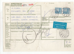 "DAENEMARK" 1975, Auslands-Paketkarte In Die Schweiz, Frankatur ! (73368) - Covers & Documents
