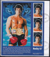 A5158 UGANDA 1996, SG MS1739, 25th Anniv. 'Rocky' Films, Used On Piece - Ouganda (1962-...)