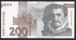 Slovenia - Banconota Circolata Da 200 Talleri P-15c - 2001 #19 - Slovenia