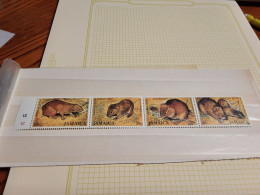 Jamaica 1981 SG 512a Brown's Hutia (Indian Coney) Strip 4v MNH - Jamaique (1962-...)