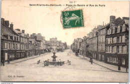 50 SAINT HILAIRE DU HARCOUET - Place Du Bassin Et Rue De Paris - Saint Hilaire Du Harcouet