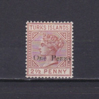 TURKS ISLANDS 1887, SG# 61, CV £25, Queen Victoria, MH - Turks & Caicos (I. Turques Et Caïques)
