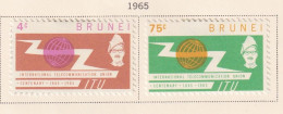 BRUNEI  -  1965 ITU Set Hinged Mint - Brunei (...-1984)