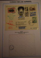 ZAC BELGIAN CONGO FIRST FLIGHT BIRTHDAY 20.11.1938 - Covers & Documents