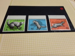 Jamaica 1973 SG 365-367 Centenary Introduction Mongoose Set 3v MNH - Jamaique (1962-...)