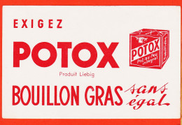 10116 ● POTOX Produit LIEBIG Bouillon Gras Sans Egal Cube Pot-au-Feu Intégral Buvard-Blotter - Soep En Saus