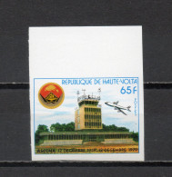 HAUTE VOLTA    N° 504    NON DENTELE    NEUF SANS CHARNIERE   COTE  ? €   AVION AEROPORT - Haute-Volta (1958-1984)