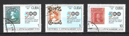 CUBA. 3 Timbres Oblitéré De 1991. Christophe Colomb. - Christopher Columbus