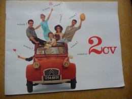 Livret Publicitaire De Présentation De La 2cv Citroën Années 60 - Auto's