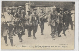 D 77. LA FERTE GAUCHER. GUERRE DE 1914.   SOLDATS ALLEMANDS PRIS PAR LES ANGLAIS CARTE ECRITE - La Ferte Gaucher