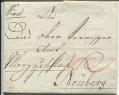 5918) Wien 1809 - Kompletter Faltbrief Nach Neuberg - ...-1850 Vorphilatelie