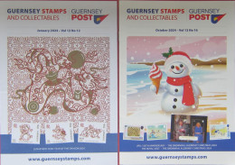 For The Collector-2 X Issues Of GUERNSEY STAMPS & COLLECTABLES + ALDERNEY Booklet- Jan/Oct 2024-(12 & 6 Pages + Inserts) - Philatélie Et Histoire Postale