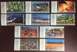 South Africa 2001 Natural Wonders Zebra Trees Set MNH - Ongebruikt