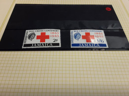 Jamaica 1963 SG 203-204 Red Cross Centenary (Omnibus) Set 2v MLH - Jamaique (1962-...)