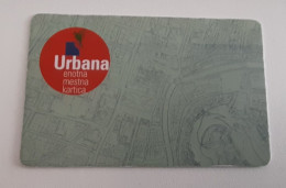 Slovenia Ljubljana Bus Ticket Urbana Plastic  Card - Autres & Non Classés