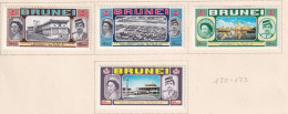 BRUNEI  -  1972 Royal Visit Set Hinged Mint - Brunei (...-1984)
