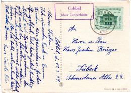 DDR 1959, Landpost Stpl. COBBEL über Tangerhütte Auf Karte M. 10 Pf. - Briefe U. Dokumente