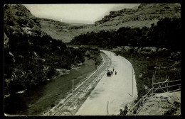Ref 1715 - 1931 Syria Photo Postcard - Rural View Damascus Gorge Where River Road & Rail Meet - 4.5p Rate To Birmingham - Syria