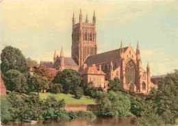 Angleterre - Worcester - Cathedral - Cathédrale - From The River - Worcestershire - England - Royaume Uni - UK - United - Worcester