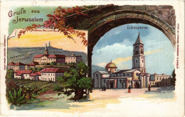 PC JUDAICA GRUSS AUS JERUSALEM PALESTINE (a71329) - Judaika