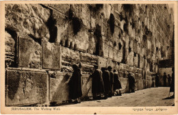 PC JUDAICA JERUSALEM THE WAILING WALL PALESTINE (a71382) - Judaika