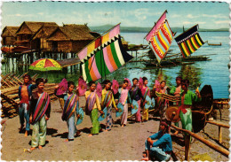 PC PHILIPPINES, SAILBOATS KNOWN AS VINTAS, Modern Postcard (b60258) - Filippine