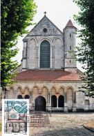 89 - Yonne -  Abbaye De PONTIGNY - La Facade Et Le Porche De L église - Pontigny