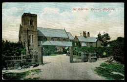 Ref 1715 - 1906 Postcard - St. Charles' Church Hadfield - Derbyshire Peak District - Derbyshire