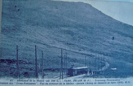 CPA Années 1920 La RHÛNE SARE ASCAIN Funiculaire-Station Des Trois Fontaines-Ancien Champ De Bataille De La Sare - Sare
