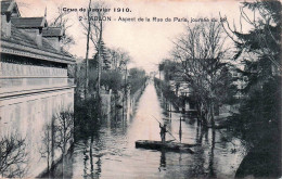 94* ABLON Crue 1910 – Rue De Paris      RL51,1342 - Ablon Sur Seine