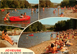 07* JOYEUSE  Plage Petit Rocher – Multivues (CPM 10,5x15cm)          RL16,0379 - Joyeuse