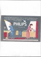 Buvard Ancien Lampes Philips  C'est Plus Sûr - Electricity & Gas