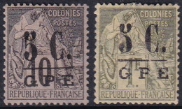 Guadeloupe N°10 /11 2 Valeurs Qualité:* Cote:49 - Ongebruikt