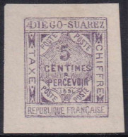 Diego-Suarez N°1 5c Violet Qualité:(*) Cote:295 - Ongebruikt