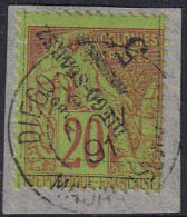 Diego-Suarez N°12 A Surcharge Renversée TB Qualité:obl Cote:575 - Gebruikt