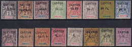 Canton N°17 /32 16 Valeurs Qualité:* Cote:1140 - Neufs