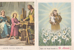 Calendarietto - Opera Dei Piccoli Derelitti Di S.antonio - Roma - Anno 1962 - Formato Piccolo : 1961-70