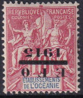Océanie N°38 A Surcharge Renversée Qualité:* Cote:290 - Neufs