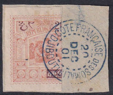 Obock N°53 A Moitié De 20c Sur Fragment Qualité:obl Cote:50 - Gebruikt