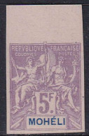 Mohéli N°16 A 5f Non Dentelé Qualité:(*) Cote:420 - Ongebruikt