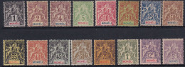 Mohéli N°1 /16 16 Valeurs Qualité:* Cote:585 - Ongebruikt