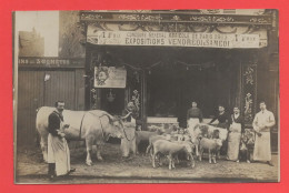 92 - Puteaux - Lot De 2 Carte Photo Boucherie Au 71 Rue De Paris - Puteaux