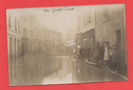 69 - Givors - Carte Photo Inondations De 1910 Rue Joseph Faure - Givors