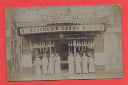 75 - Paris 12 - Carte Photo De La Boucherie Au 36 Avenue Ledru Rollin - Arrondissement: 12
