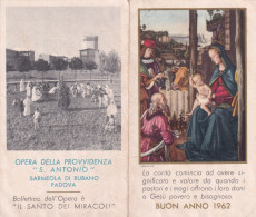 Calendarietto - Opera Delle Provvidenza S.antonio - Sarmeola Di Rubano - Padova - Anno 1962 - Formato Piccolo : 1961-70