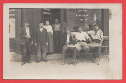 75 - Paris 12 - Carte Photo Café Au 20 Rue Louis Braille - Arrondissement: 12