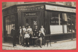 75 - Paris 12 - Carte Photo Café épicerie Au 6 Rue Tourneux - Arrondissement: 12