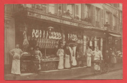 75 - Paris 12 - Carte Photo Boucherie Au 9 Rue Du Rendez-vous - Arrondissement: 12